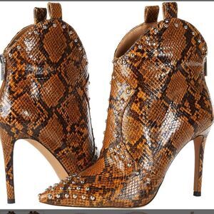 Jessica Simpson Pixillez 3 Wester Heeled Faux Snakeskin Boots